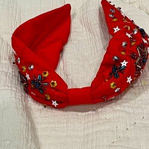 Red Beaded children’s headband